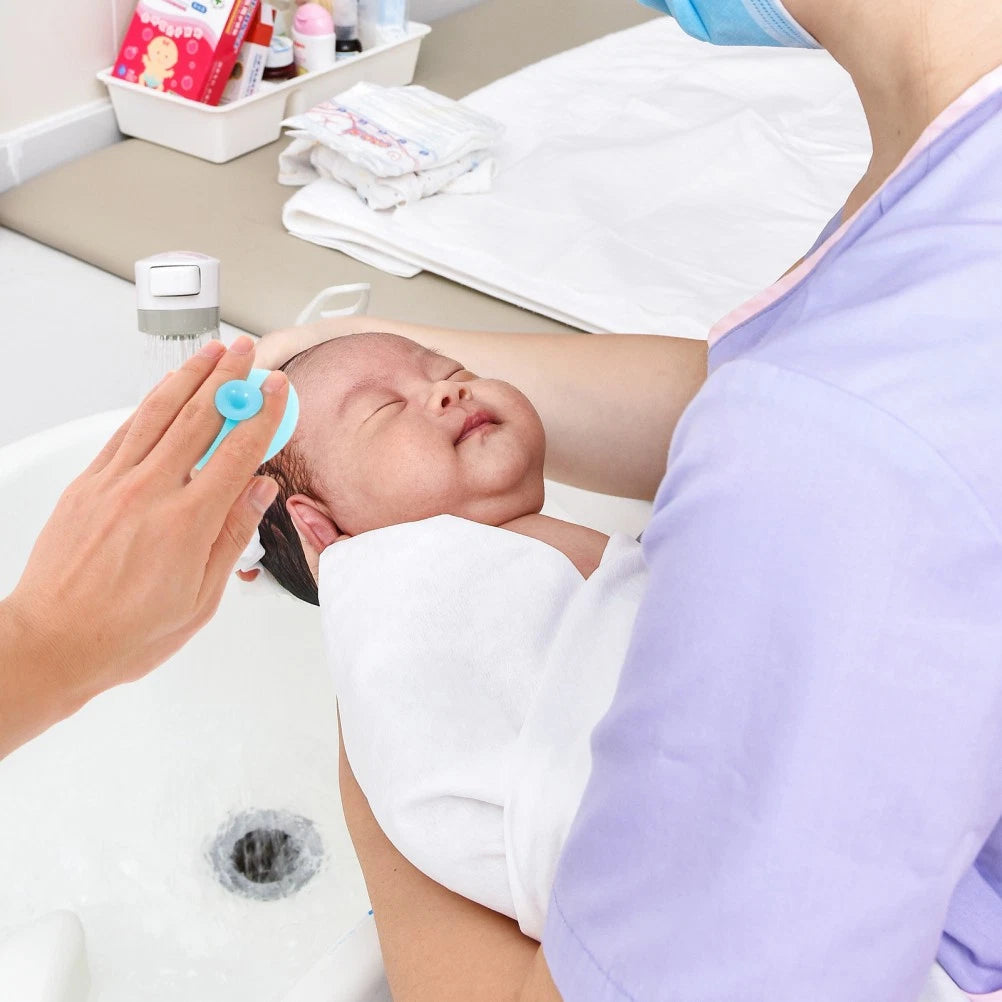 Baby Bath Brush Gentle Cleanser Cleansing Silicone Shower Scrubber Massage