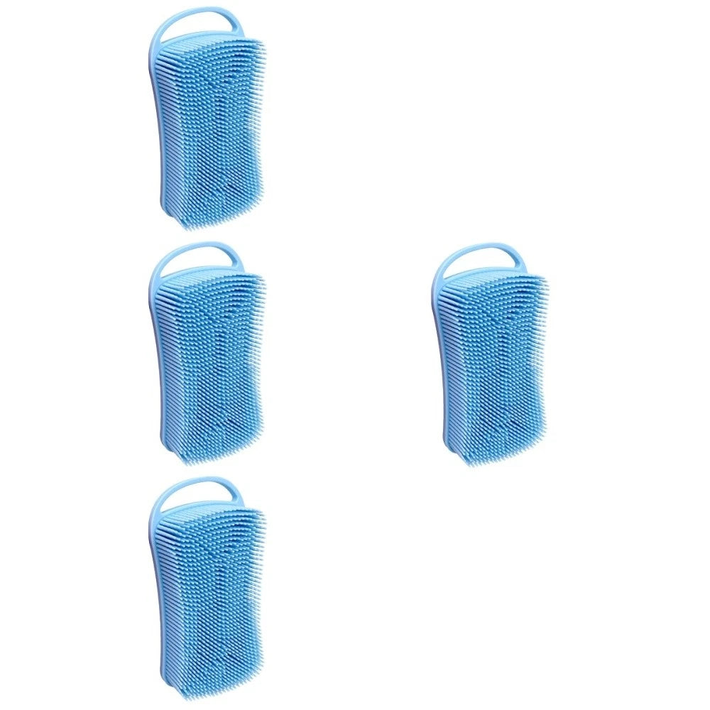 Silicone Bath Brush Baby Man Shower Scrubber for Nourishing Shampoo