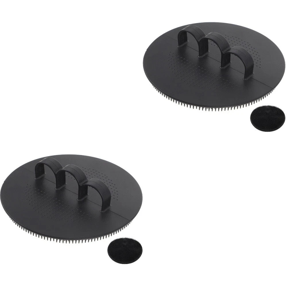 Silicone Scrub Brush Exfoliating Back Scrubber with Handles Soft Body Cleansing