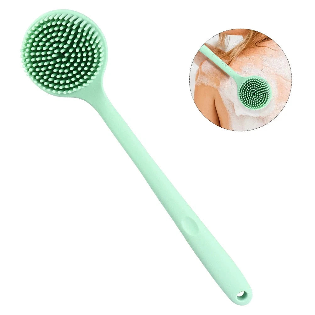 Bath Brush Man Silicone Body Scrubber Exfoliator Back for Shower