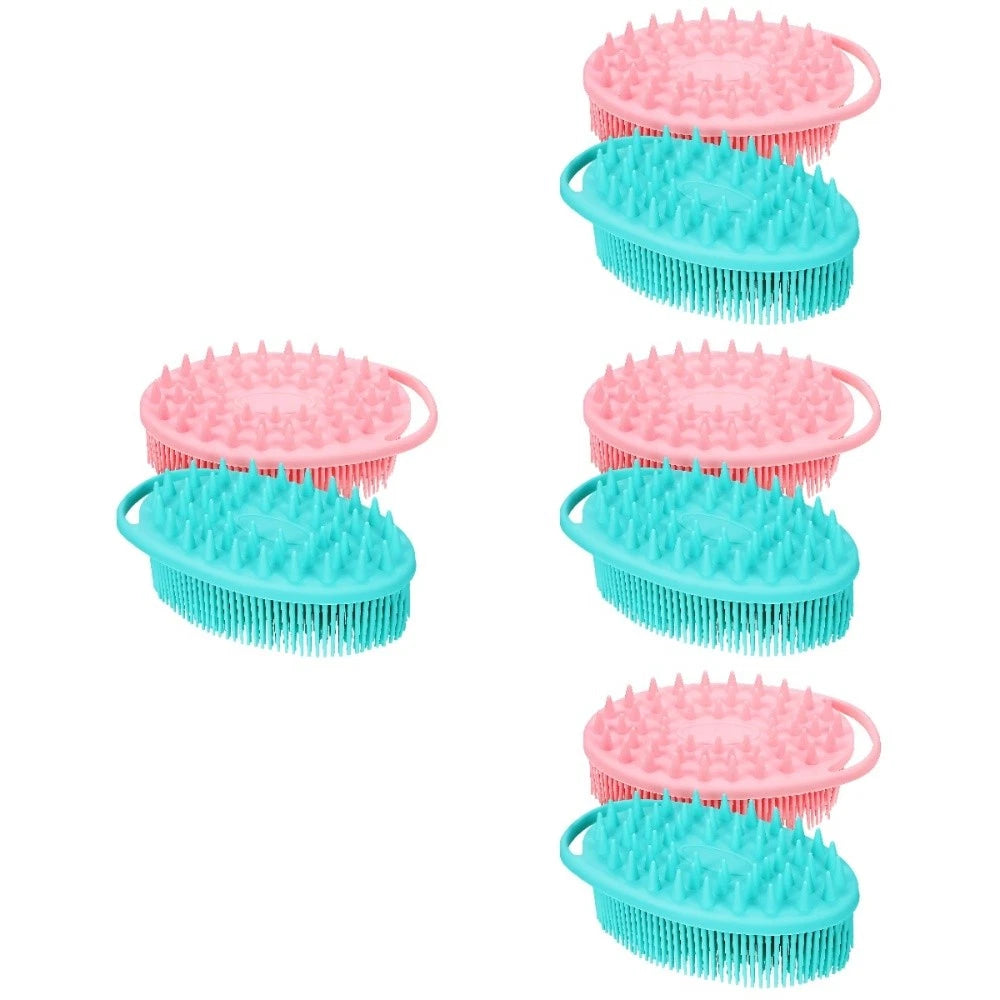 2 Pcs Massage Bath Brush Miss Silicone Exfoliating Shower Brushes