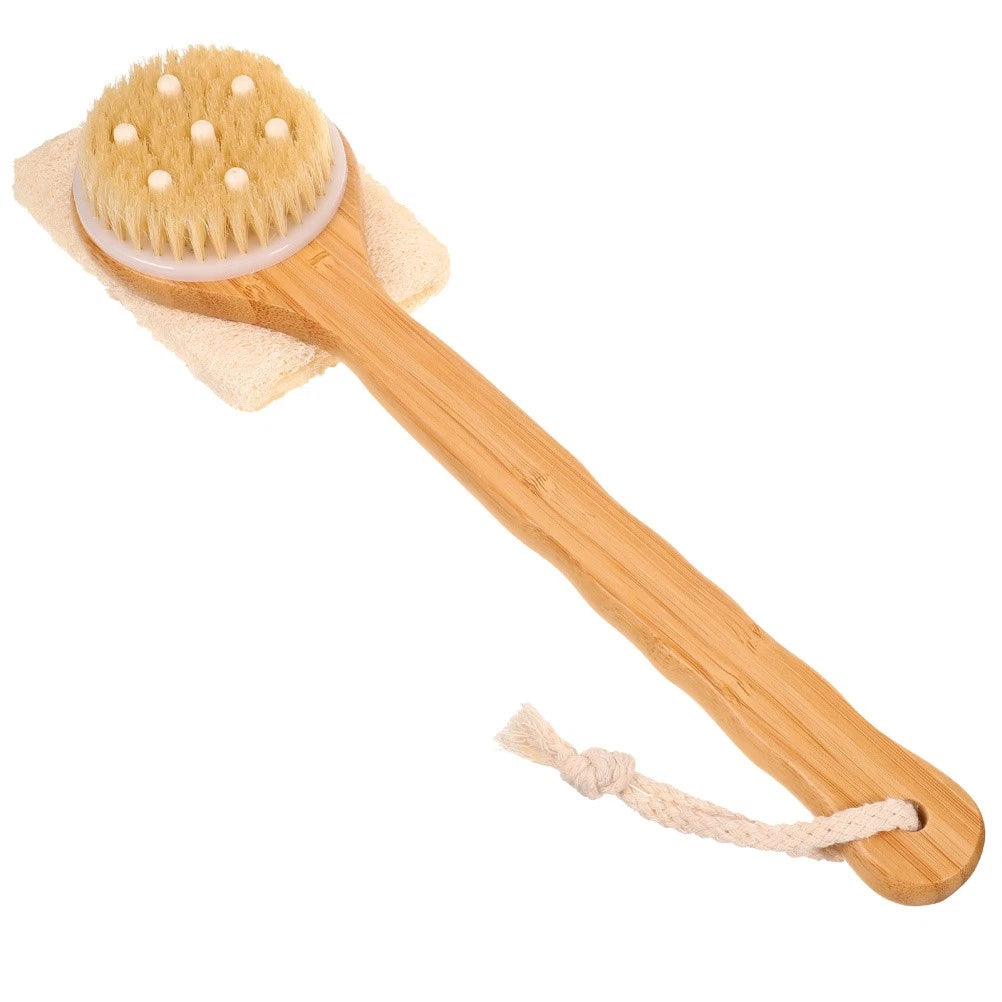Home Use Handheld Bath Brush Comfortable Bath Scrubber Brush Skin Cleaner