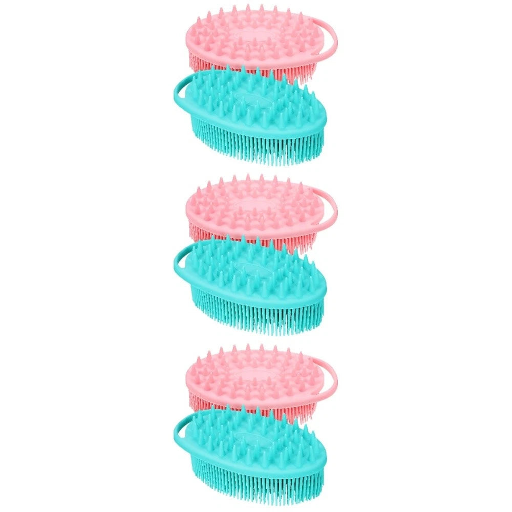 2 Pcs Massage Bath Brush Miss Silicone Exfoliating Shower Brushes