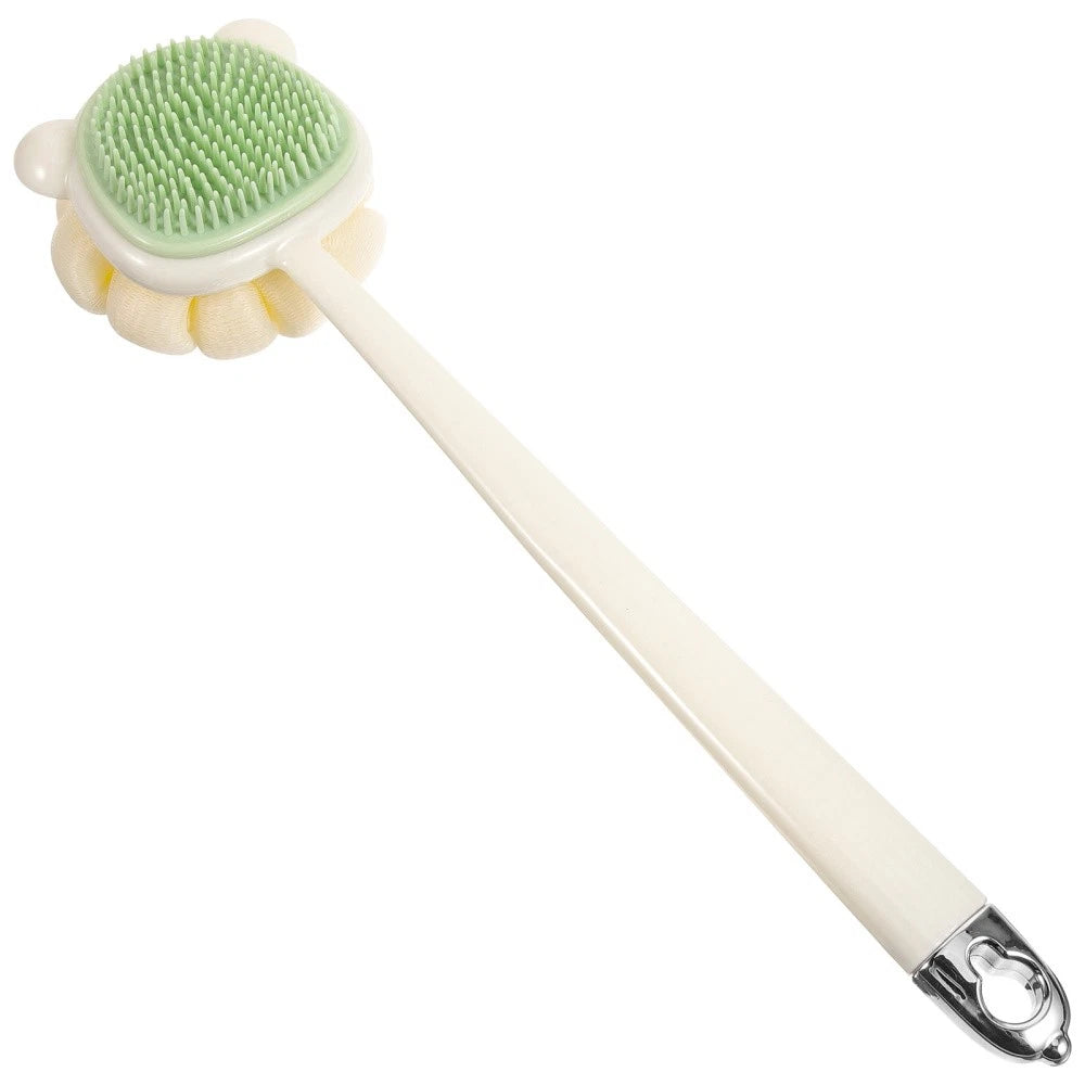 Long Handle Bath Brush Soft Bristles Back Scrubber for Shower Use