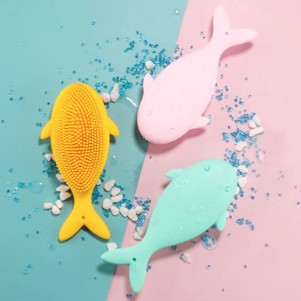 Newborn Toddler Baby Kids Bath Brush Shower Scrubber Exfoliating