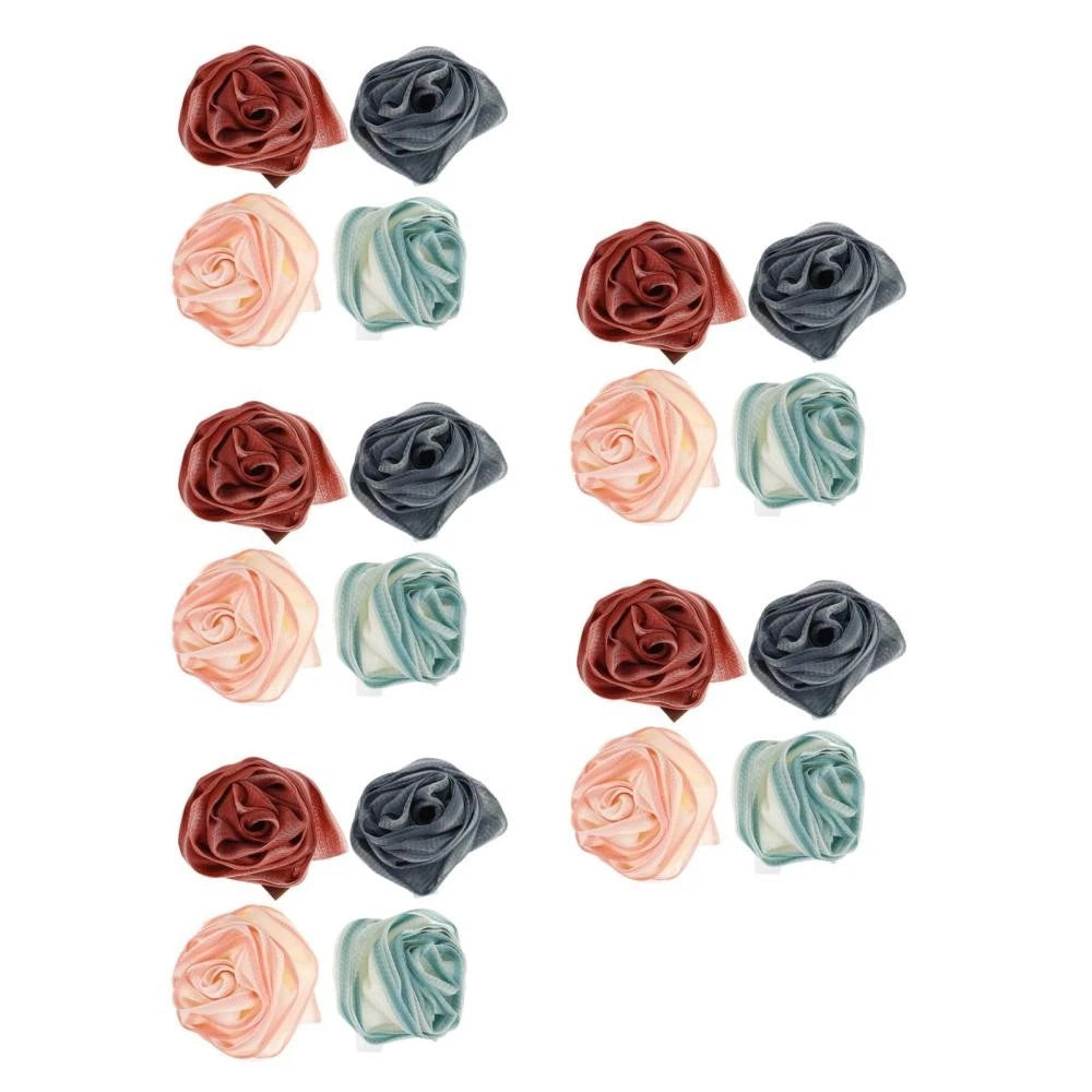 4 Pcs Bath Ball Flower Back Brush for Shower Men Body Exfoliator Scrubber