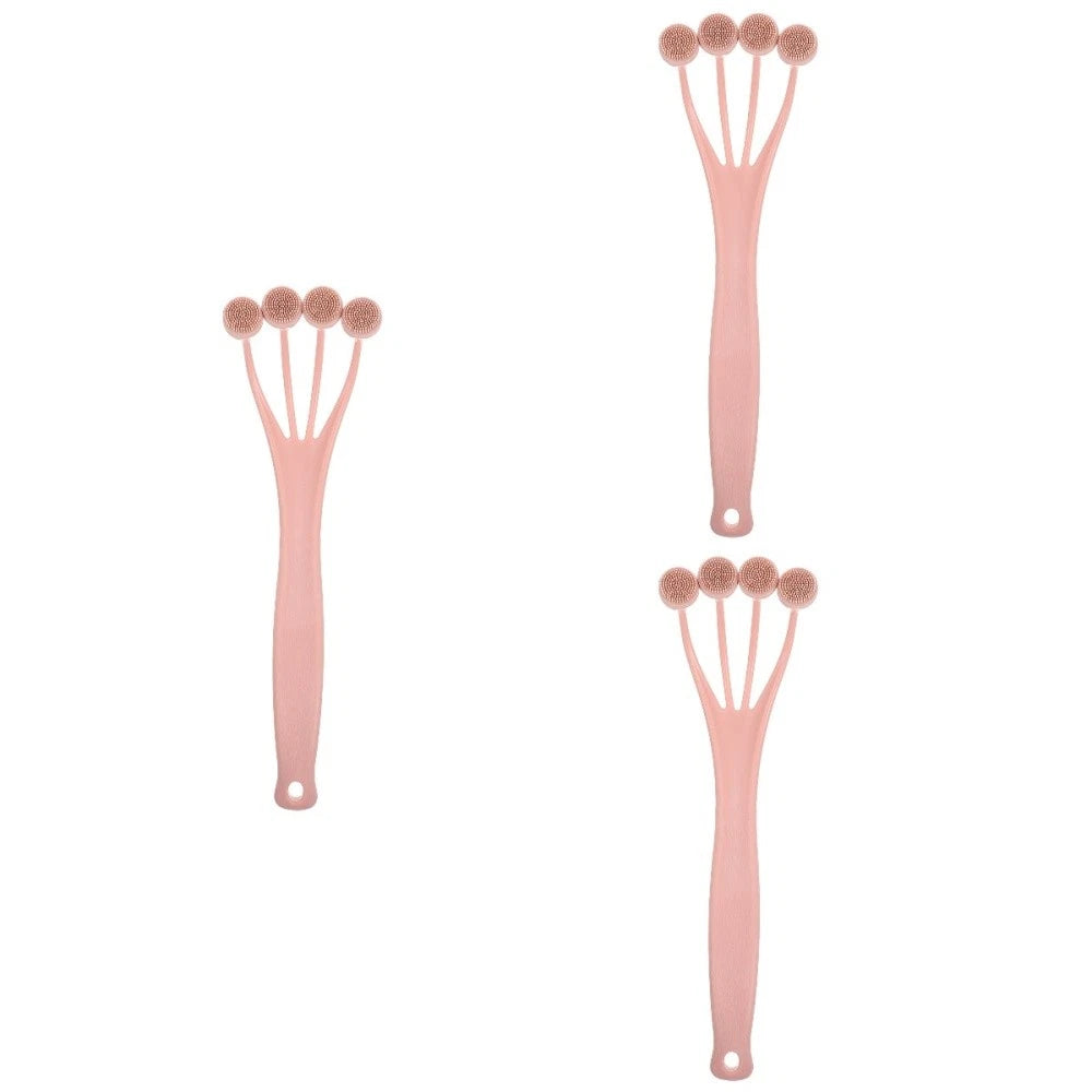 Exfoliating Bath Brush Scrubber for Body Shower with Long Handle