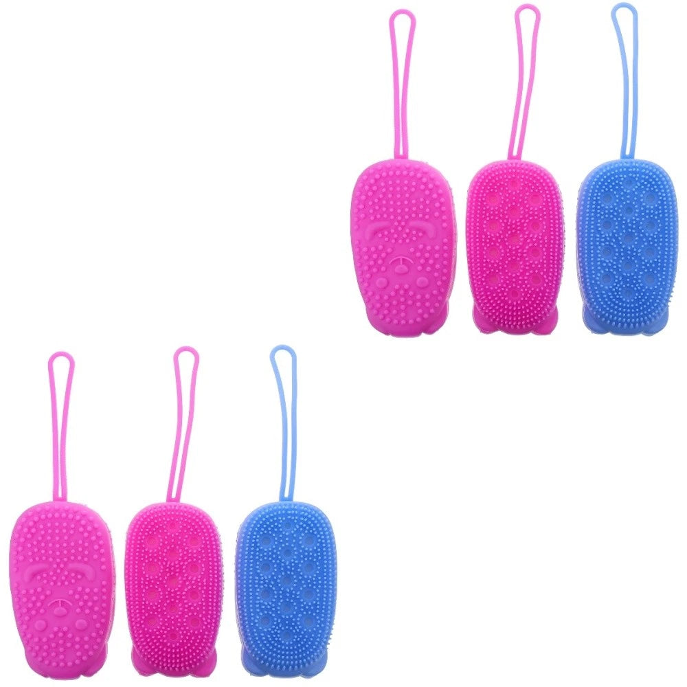 3pcs Massage Bubble Bathing Shower Brush Scrubber Multifunction Bath Brush
