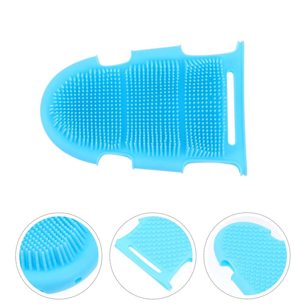 Elderly Miss Soft Silicone Body Cleansing Brush Bath Scrubber for