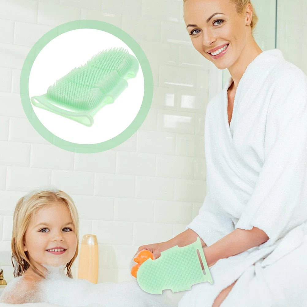 Elderly Miss Soft Silicone Body Cleansing Brush Bath Scrubber for