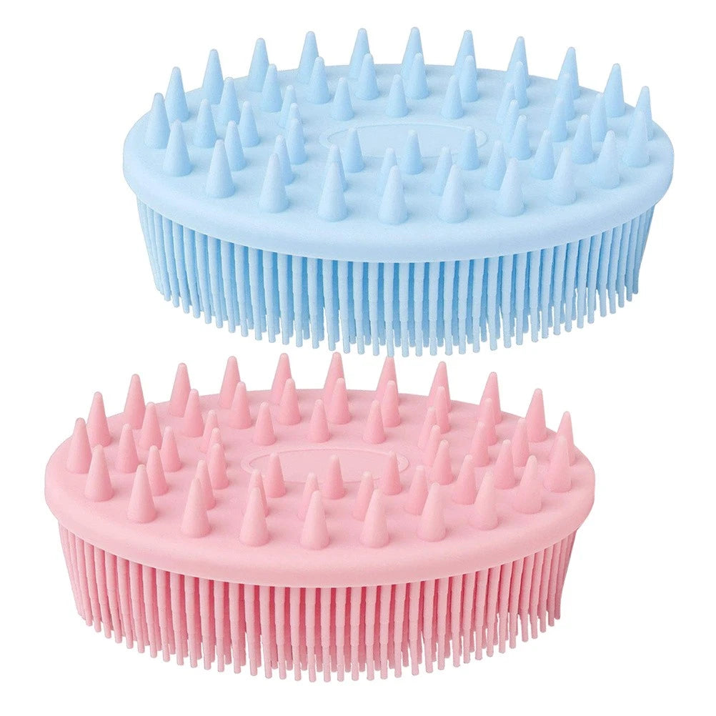 2 Pcs Bath Brush Baby Shower Body Scrubber Multifunctional Cleaner