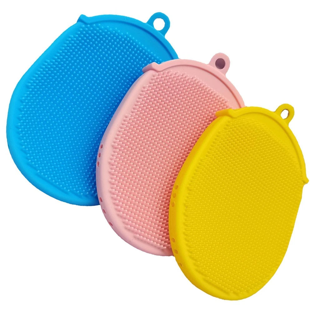 3 Pcs Bath Brush Shower Scrubber for Body Scruber Supple Exfoliating Tool