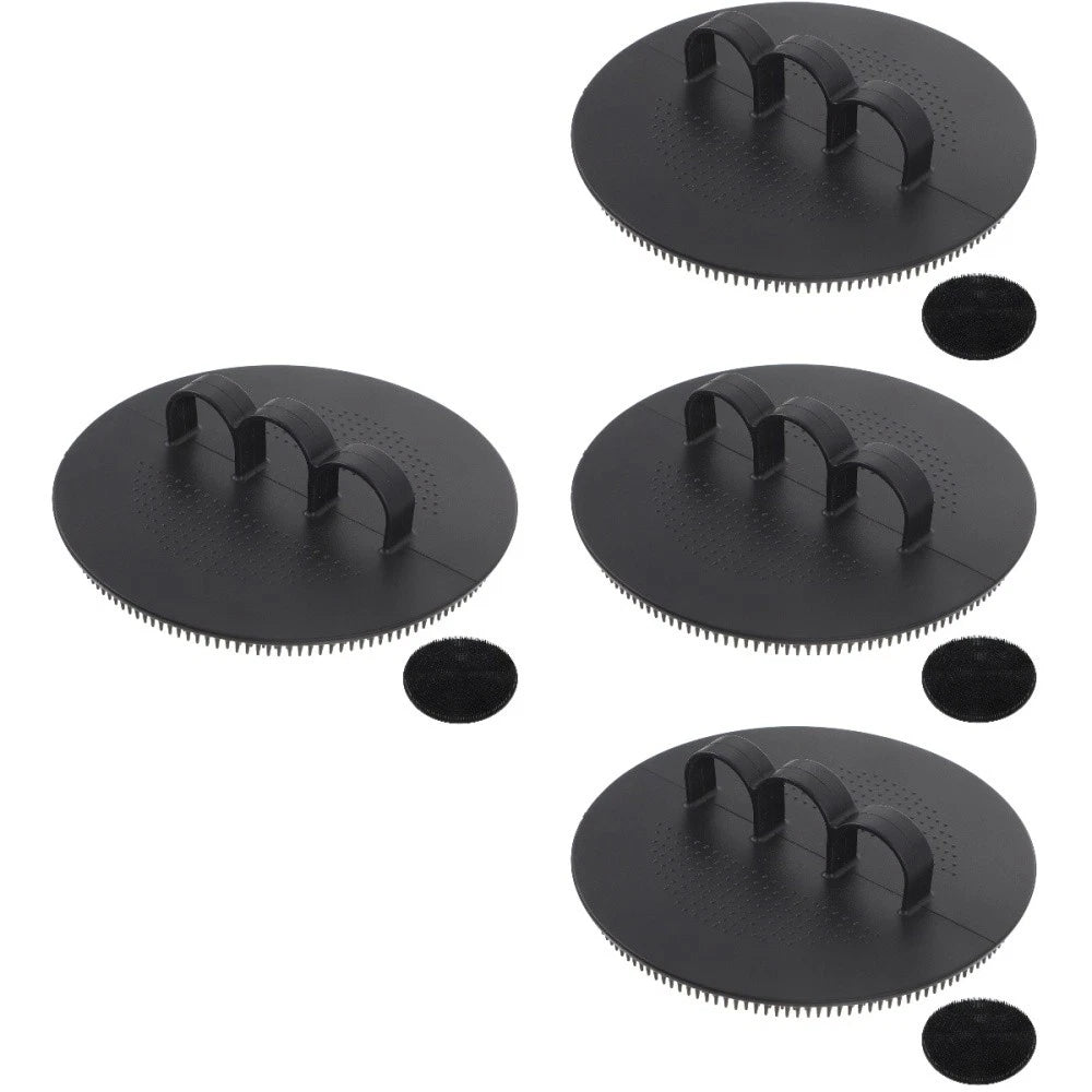 Silicone Scrub Brush Exfoliating Back Scrubber with Handles Soft Body Cleansing