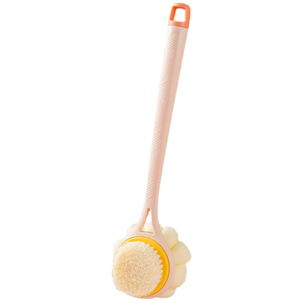 Bath Brush Exfoliating Cleaning Scrubber Dual Handle Shower