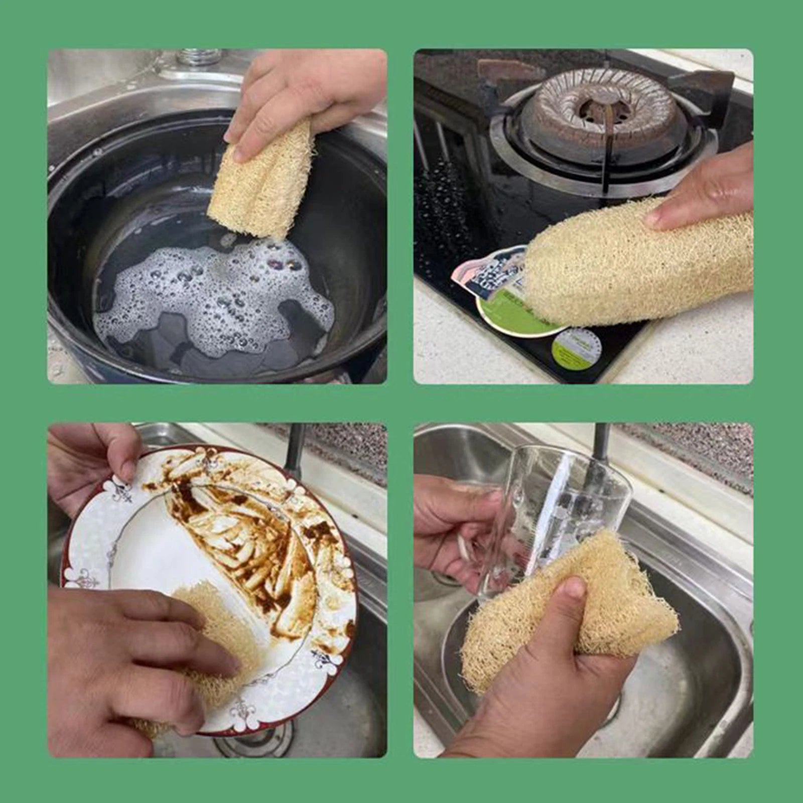 Bath Loofah Loofah Sponge Body Pouf For Shower Cleaning Brush Natural Body