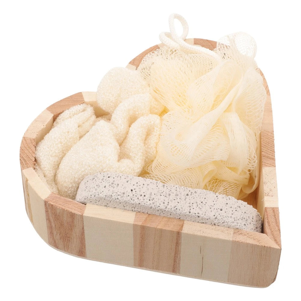Heart-shaped Bath Brush Bathing Supplies Exfoliating Body Scrubber