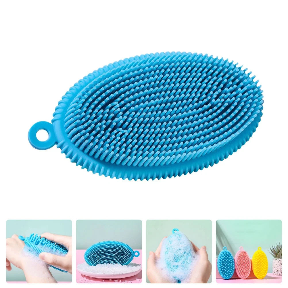 Bath Brush Body Exfoliator Child Household Shower Silicone Scrubber