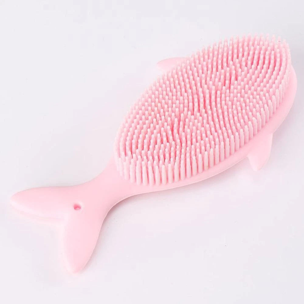 Newborn Toddler Baby Kids Bath Brush Shower Scrubber Exfoliating
