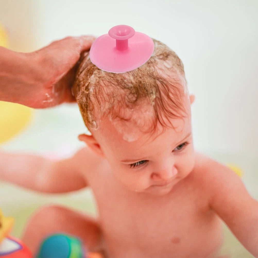Baby Bath Brush Gentle Cleanser Cleansing Silicone Shower Scrubber Massage