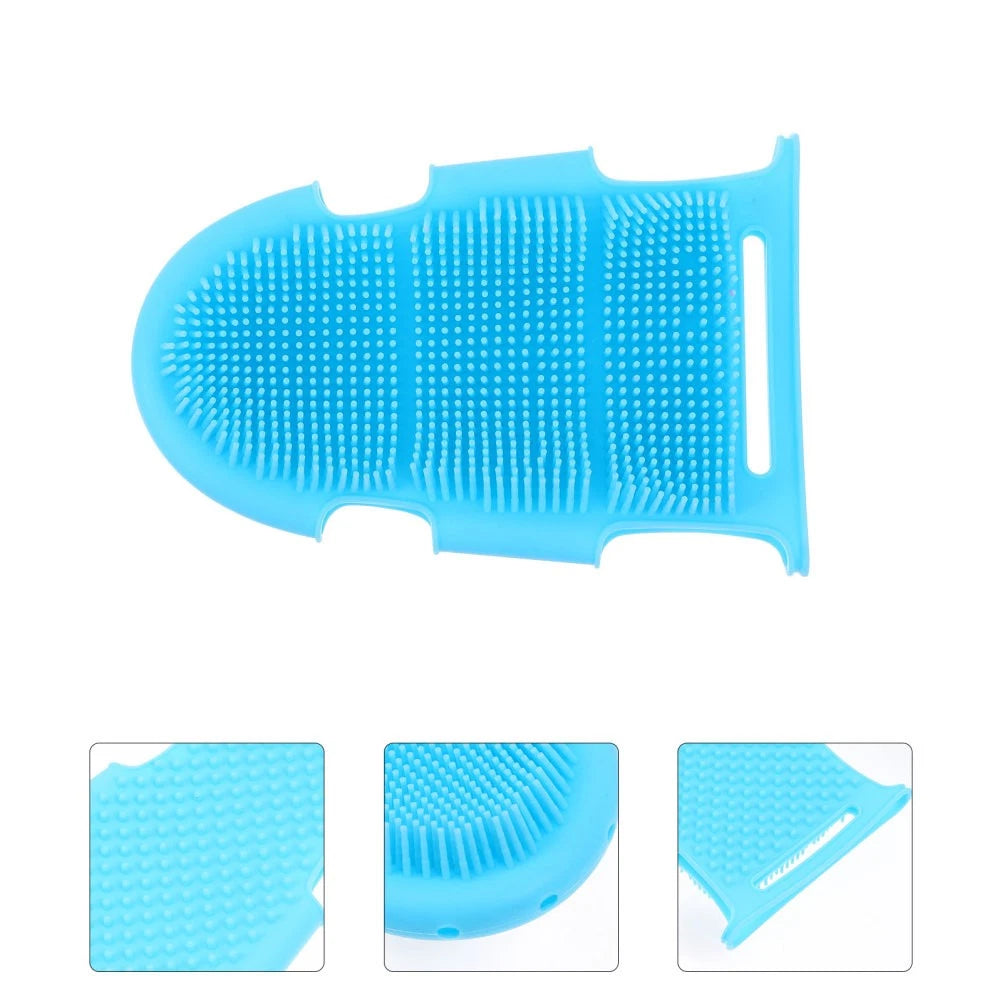 Elderly Miss Soft Silicone Body Cleansing Brush Bath Scrubber for