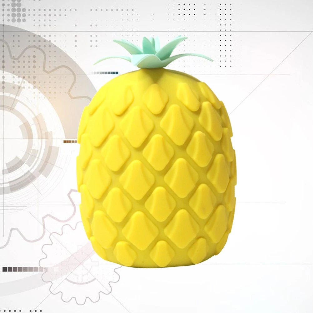 1Pc Silicone Bath Brush Cartoon Pineapple Shape Body Shower Brush Body