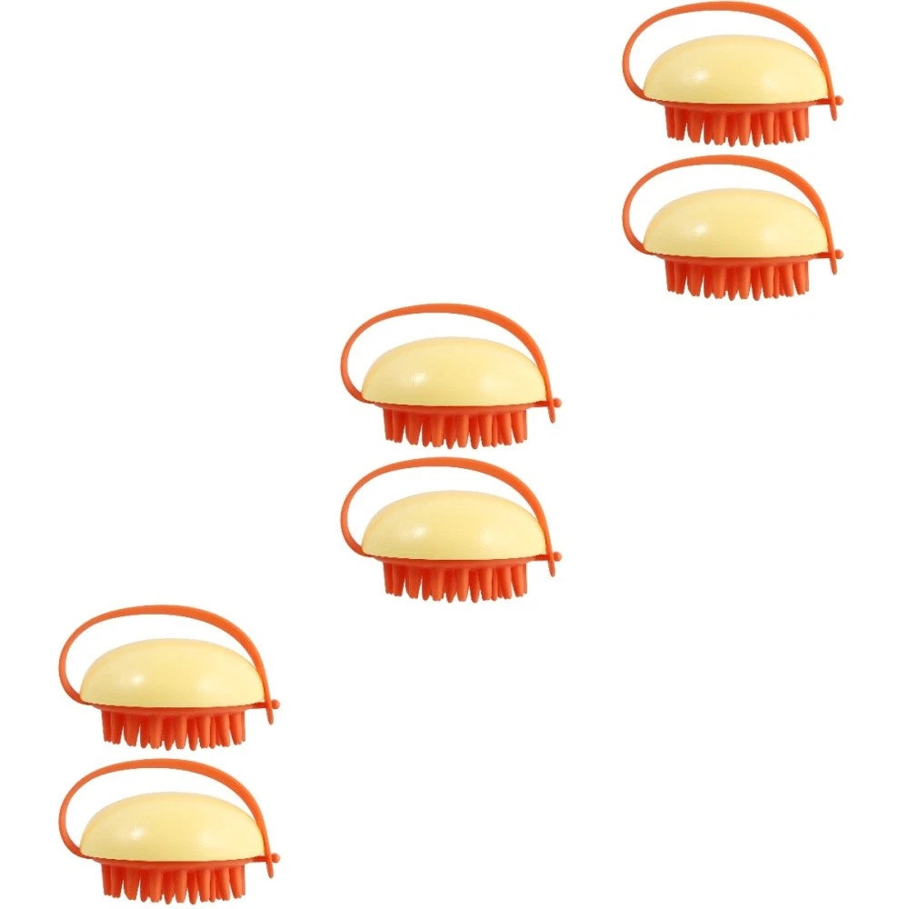 2pcs Bath Brush Massage Scrubber Shower Body Brush Silicone Cleaning Scrubber