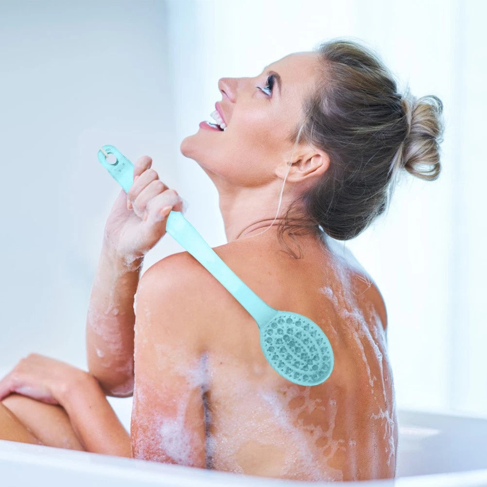 3 Pcs Long Handle Bath Back Brush Shower Body Massage Exfoliating Brush