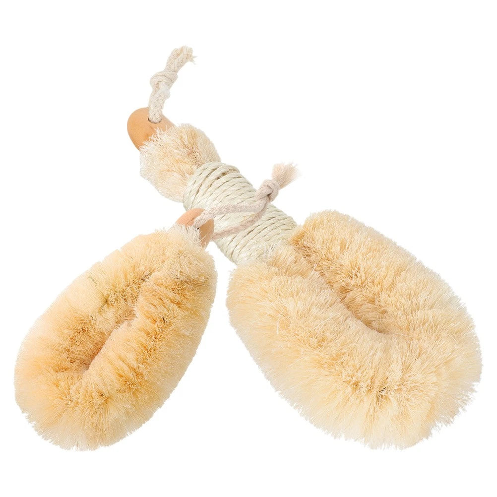 2 Pcs Silk Bath Brush Exfoliating Shower Body Brushes Miss Man Scrubbers for