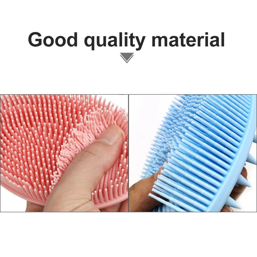 2 Pcs Bath Brush Shower Body Scrubber Baby Hair Washing Scrubbing