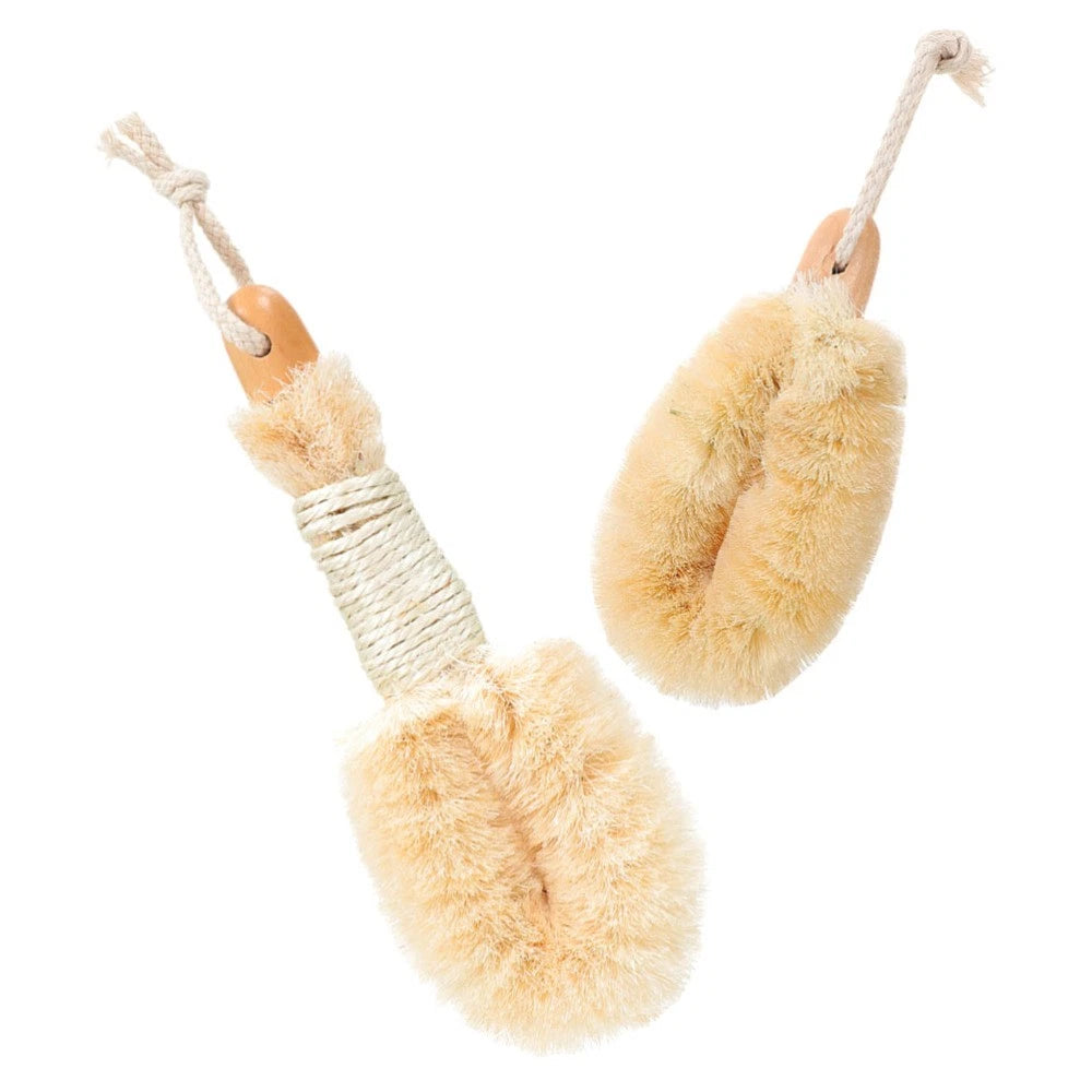 2 Pcs Silk Bath Brush Exfoliating Shower Body Brushes Miss Man Scrubbers for