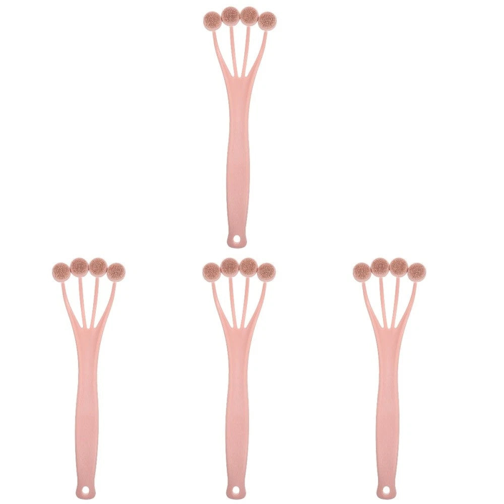 Exfoliating Bath Brush Back Scrubber Shower with Long Handle Body