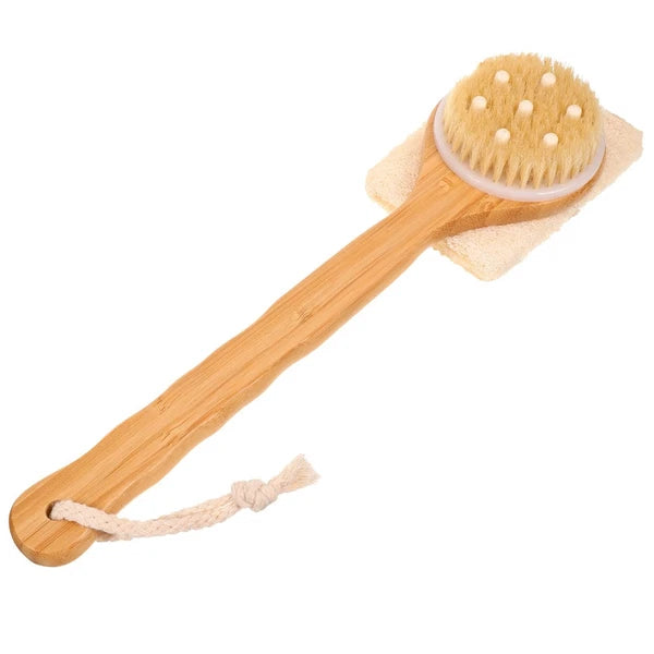 Home Use Handheld Bath Brush Comfortable Bath Scrubber Brush Skin Cleaner