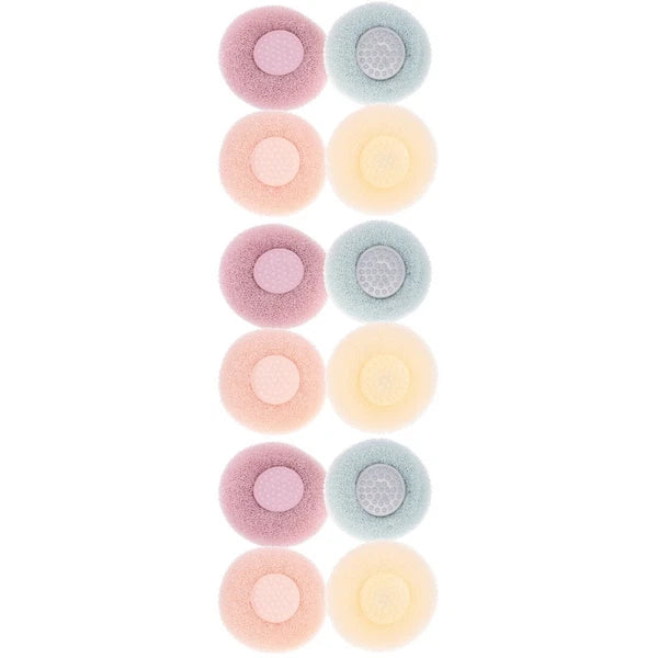 4Pcs Shower Scrubber Shower Tool Shower Brush With Suction Cup Bathing Tool