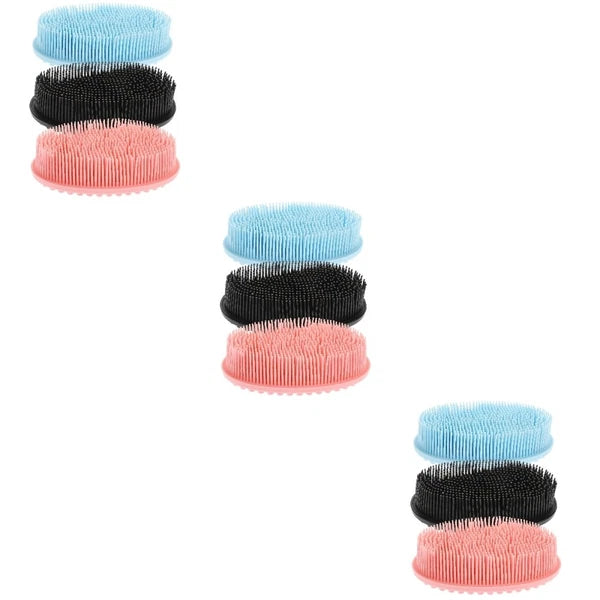 3 Pcs Shampoo Bath Brush Child Body Scrub Shower Scrubber for Men
