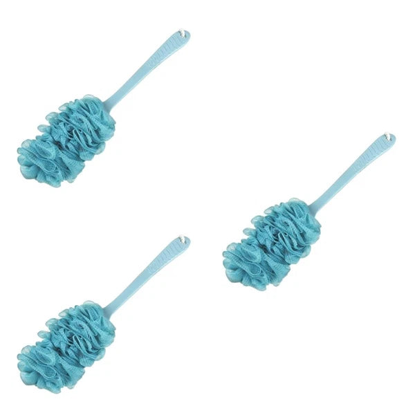 Bath Brush and Towel Body Shower Back Scrubber Scrubbing Long Handle