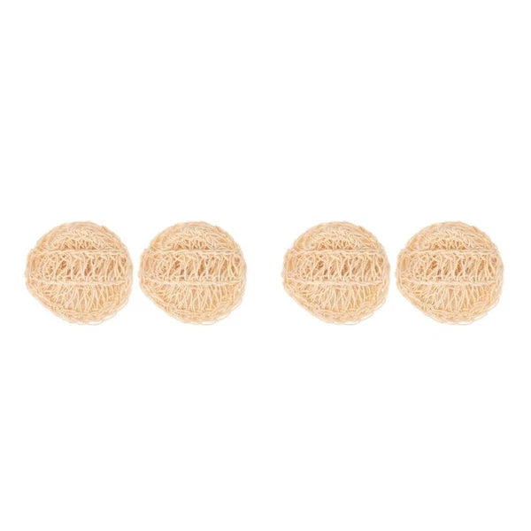 2 Pcs Sisal Bath Brush Man Body Scruber Back Cleaners Bathing Balls