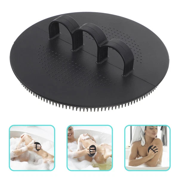 Silicone Scrub Brush Exfoliating Back Scrubber with Handles Soft Body Cleansing