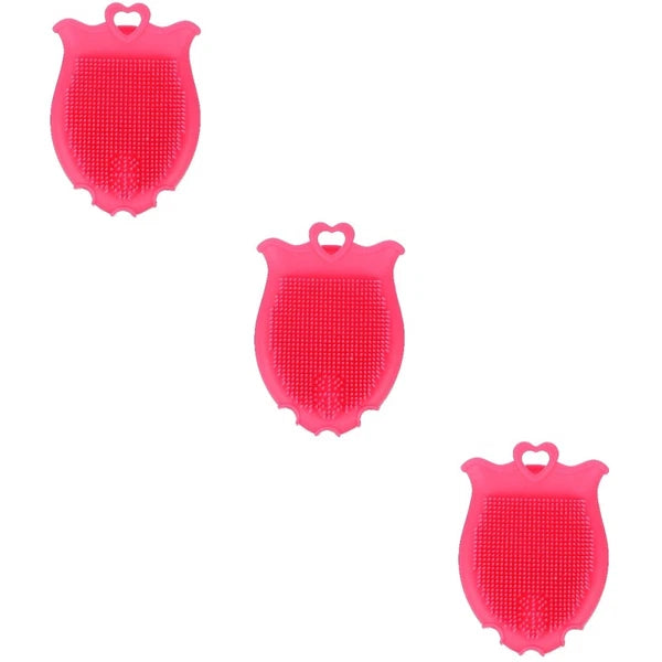 Silicone Shampoo Brush Baby Bath Shower Brushes for Exfoliating Scrubber