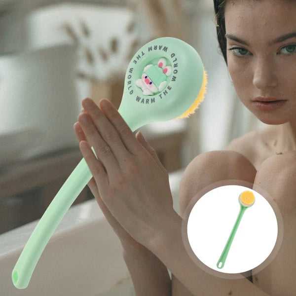 Bath Brush and Towel Girl Sponge with Handle Back for Shower Men