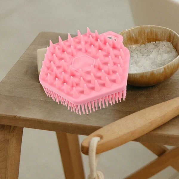 2 Pcs Bath Massage Brush Man Silicone Scrubber Men Bathing Accessories