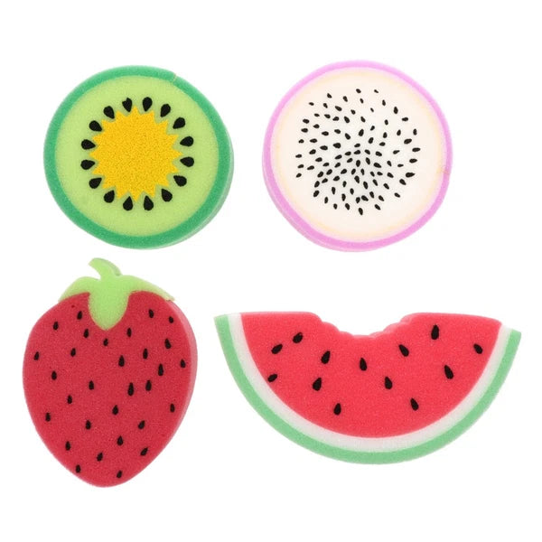 4 Pcs Bath Accessories Shower Sponges Fruit Cotton Miss Body for Cute Loofah