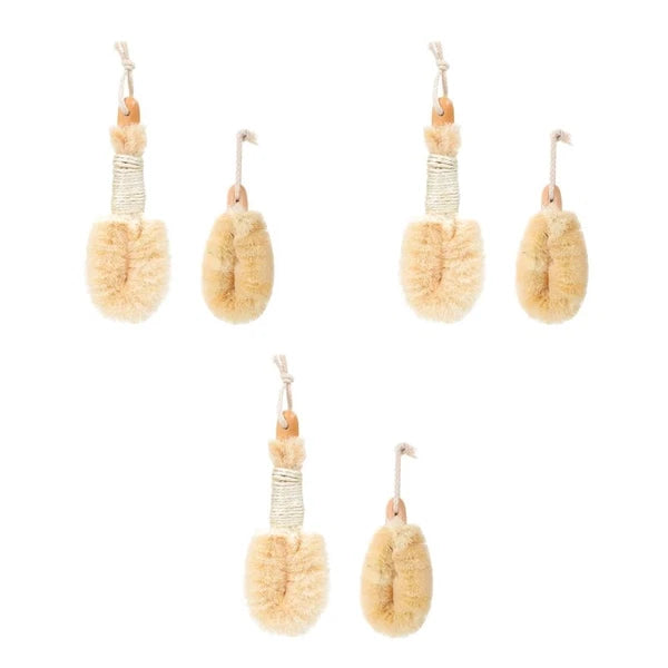 2 Pcs Silk Bath Brush Exfoliating Shower Body Brushes Miss Man Scrubbers for