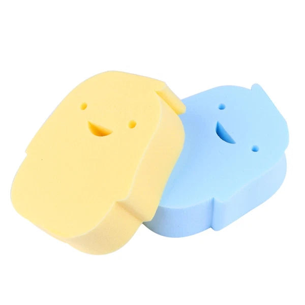 2 Pcs Baby Bath Rubbing Scrubber Infant Shower Sponge Body Bath Brush PVA