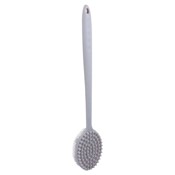 1Pc Bath Brush with Long Handle Bath Body Brush Silicone Back Scrubber