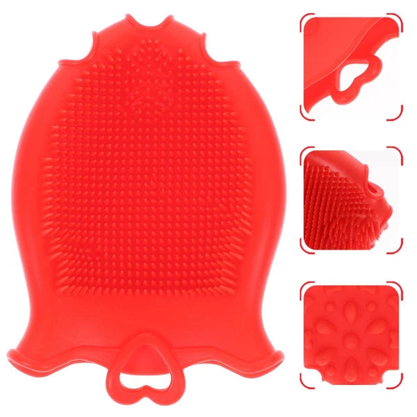 Silicone Shampoo Brush Baby Bath Shower Brushes for Exfoliating Scrubber