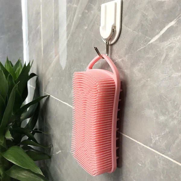 Baby Bath Brush Silicone Massage Brush Scrubber Shampoo Brush Kids Shower Brush