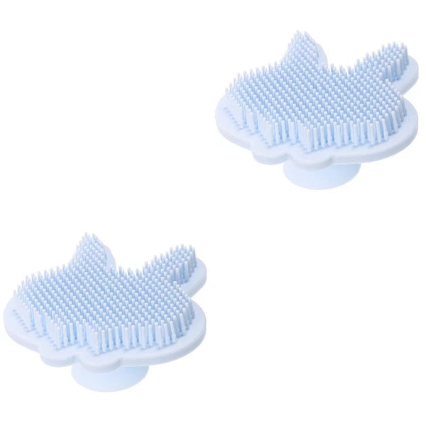 Silicone Bath Brush Child Baby Shower Exfoliating Scrubber Brushes