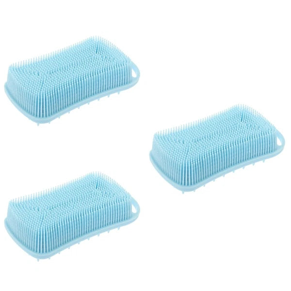 Silicone Bath Brush Shower Exfoliator Exfoliating Body Scrubber