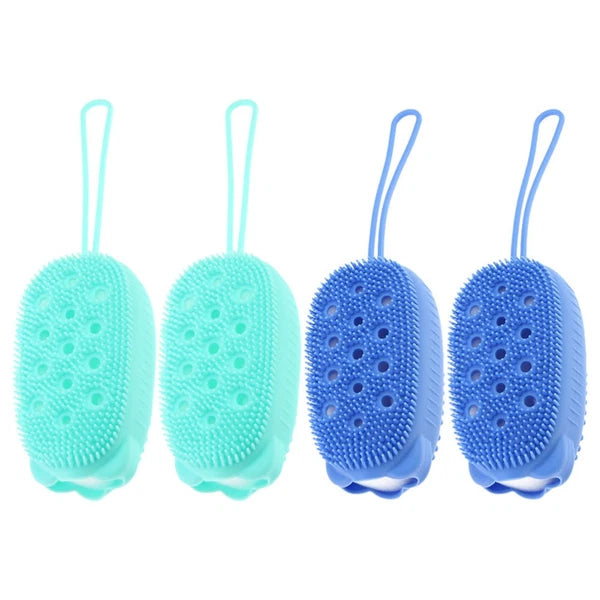 4 Pcs Scrub Brush Child Baby Shower Scrubber for Body Exfoliating Scrubbing