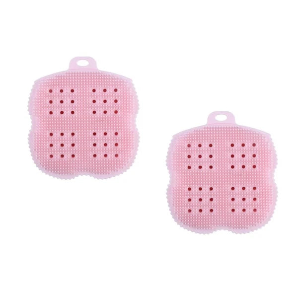 1PC Silicone Bath Towel Portable Bathing Back Rubs Brush Bathing Artifact